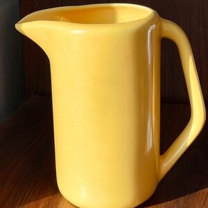 Bauer Pottery Mid Century Tall Yellow Pitcher
